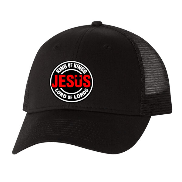 Embroidered Mesh-Back Twill Trucker Cap Thumbnail